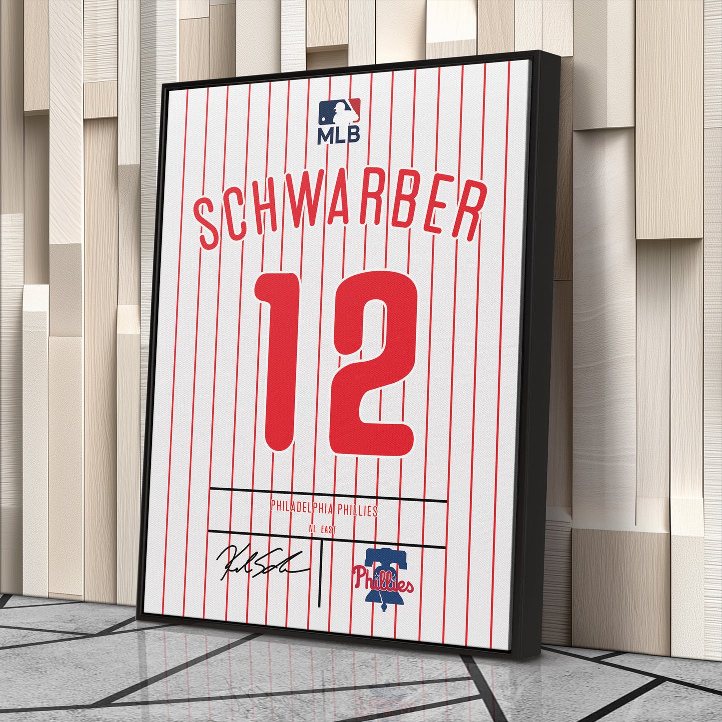 Kyle Schwarber Phillies Jersey Canvas Print | Wall Art Decor