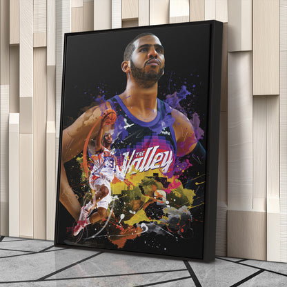 Chris Paul Suns Canvas Print | Phoenix Basketball Wall Art