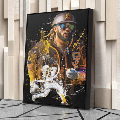 Fernando Tatis Jr. Padres Canvas Print | San Diego Baseball Wall Art
