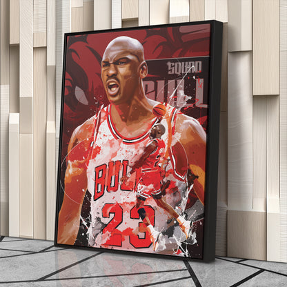 Michael Jordan Bulls Canvas Print | Chicago Basketball Wall Art