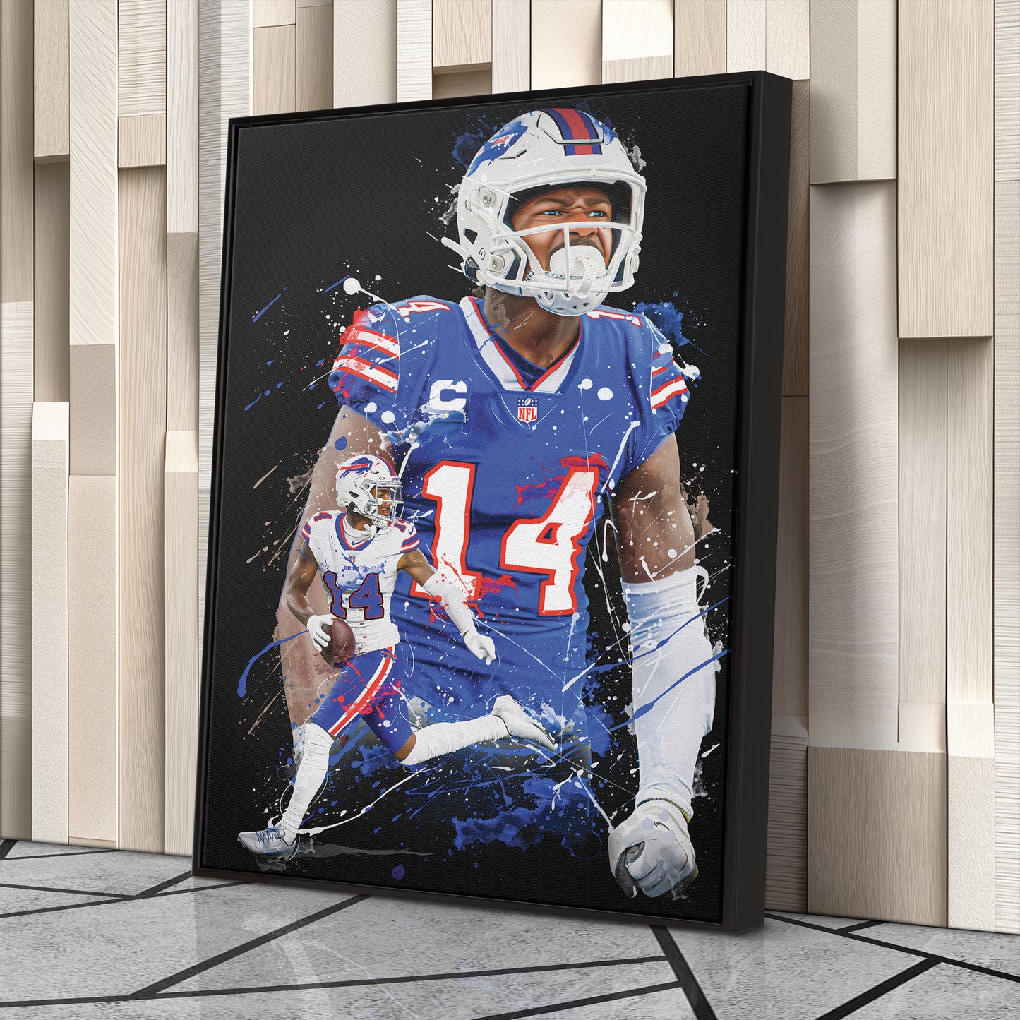 Stefon Diggs Bills Canvas Print | Buffalo Football Wall Art