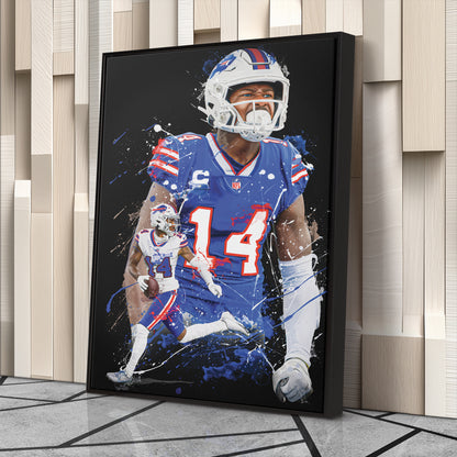 Stefon Diggs Bills Canvas Print | Buffalo Football Wall Art