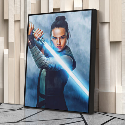 Rey Skywalker Canvas Print | Star Wars Jedi Wall Art