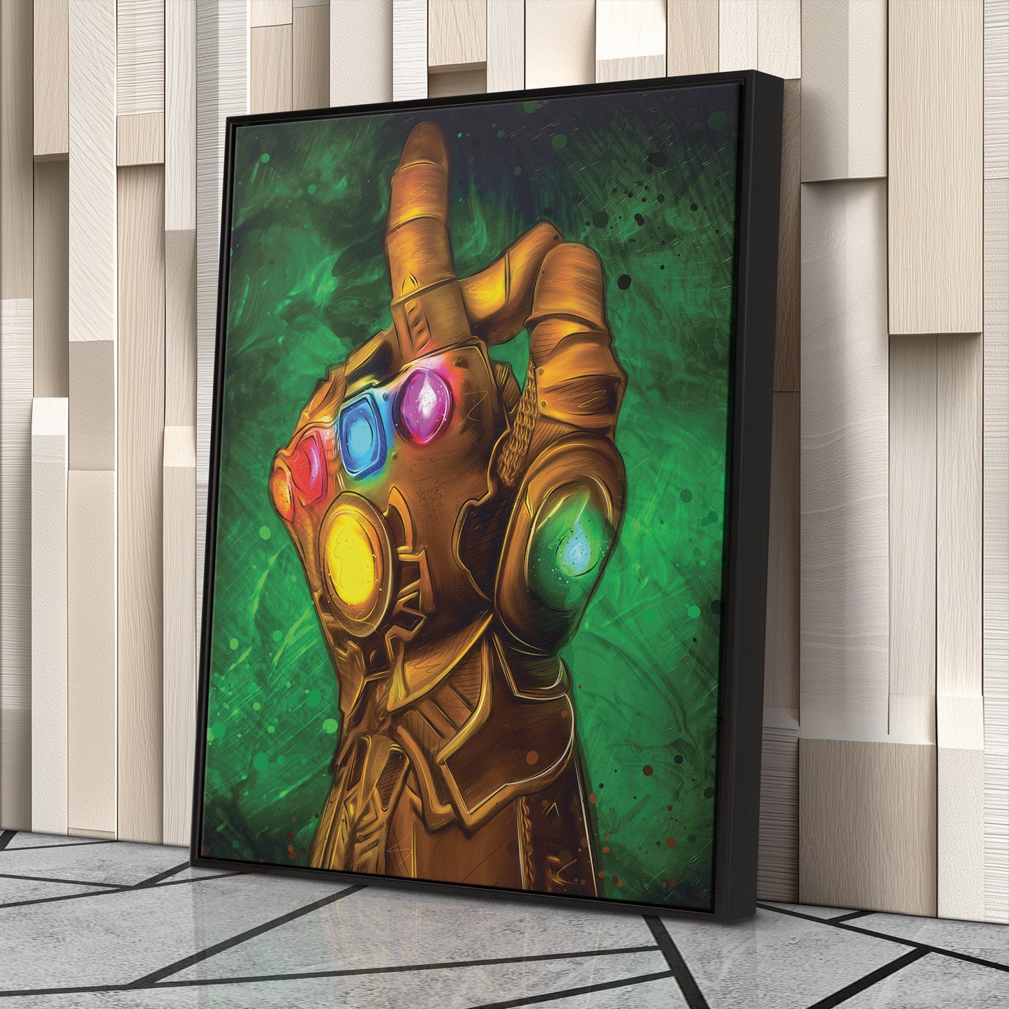 Infinity Gauntlet Canvas Print | Marvel Cosmic Power Wall Art
