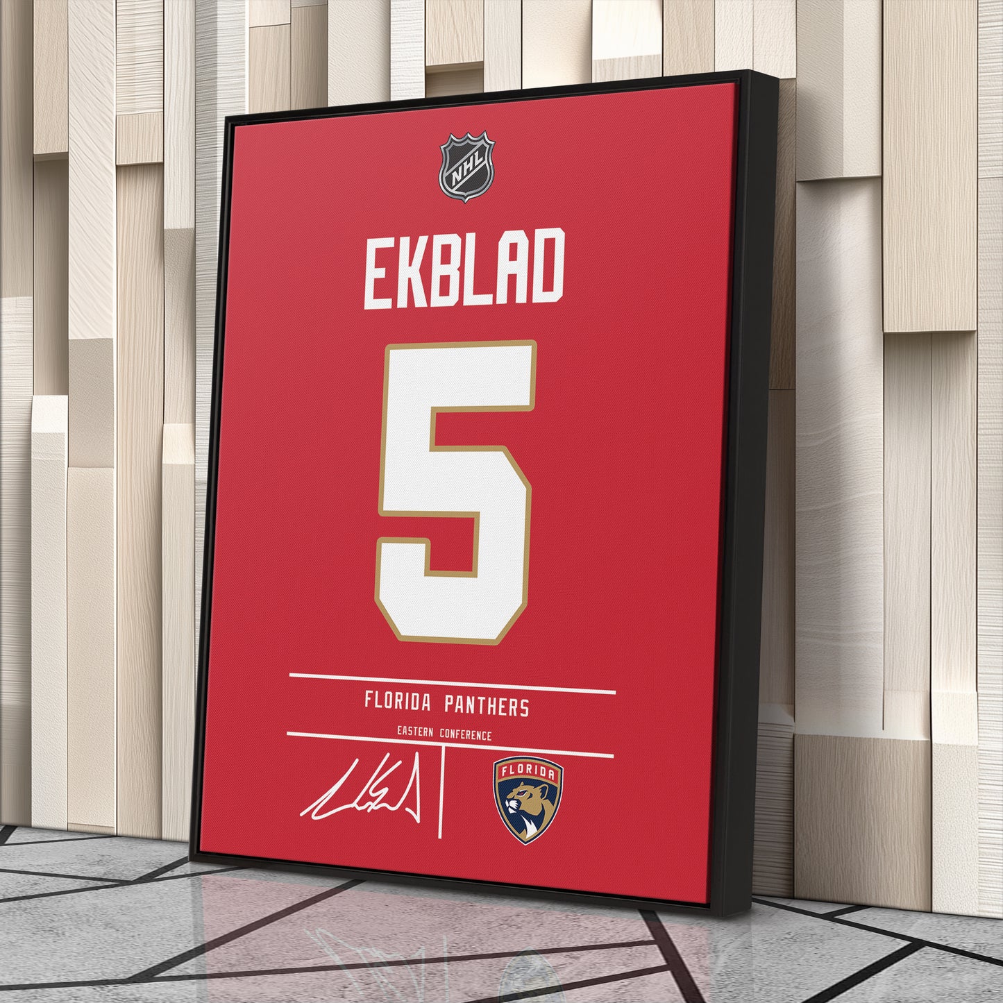 Aaron Ekblad Panthers Jersey Canvas Print | Wall Art Decor