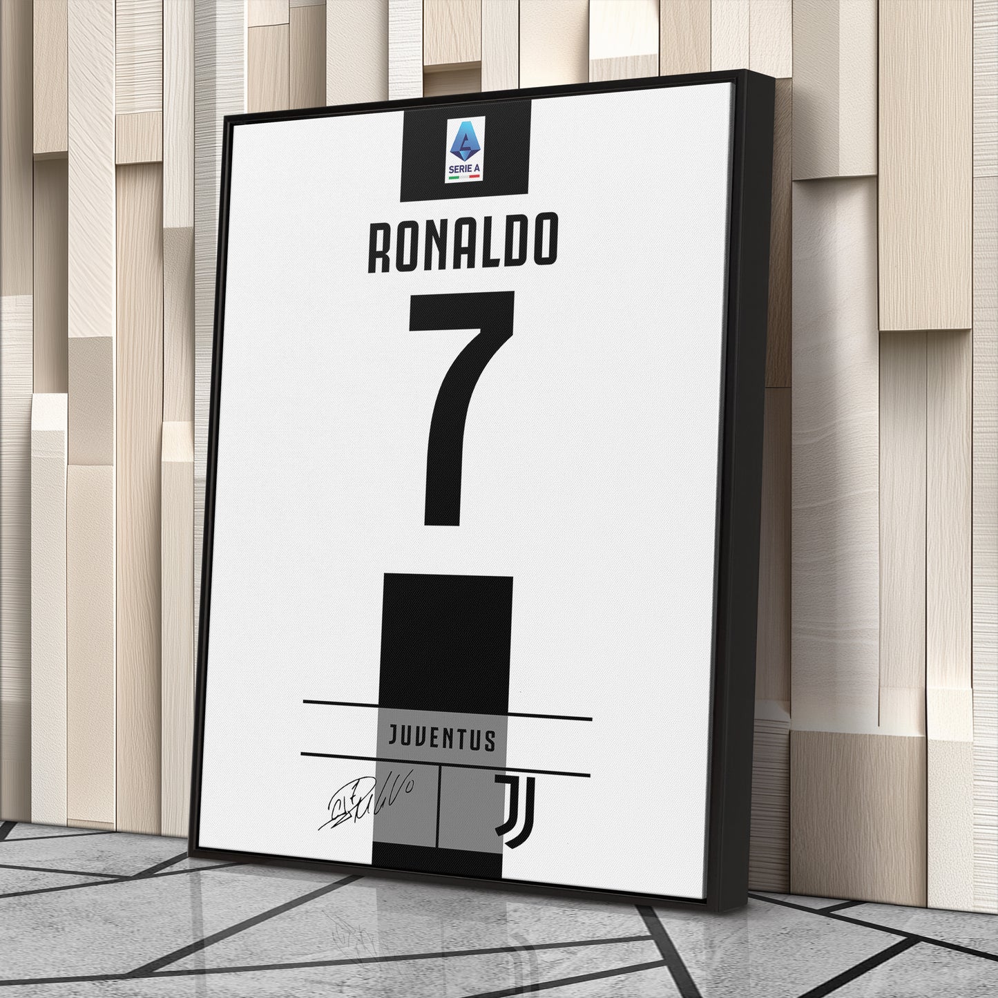 Cristiano Ronaldo Juventus Jersey Canvas Print | Wall Art Decor