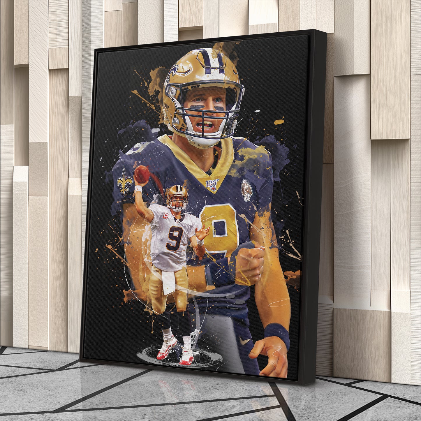 Drew Brees Saints Canvas Print | New Orleans Football Wall Art