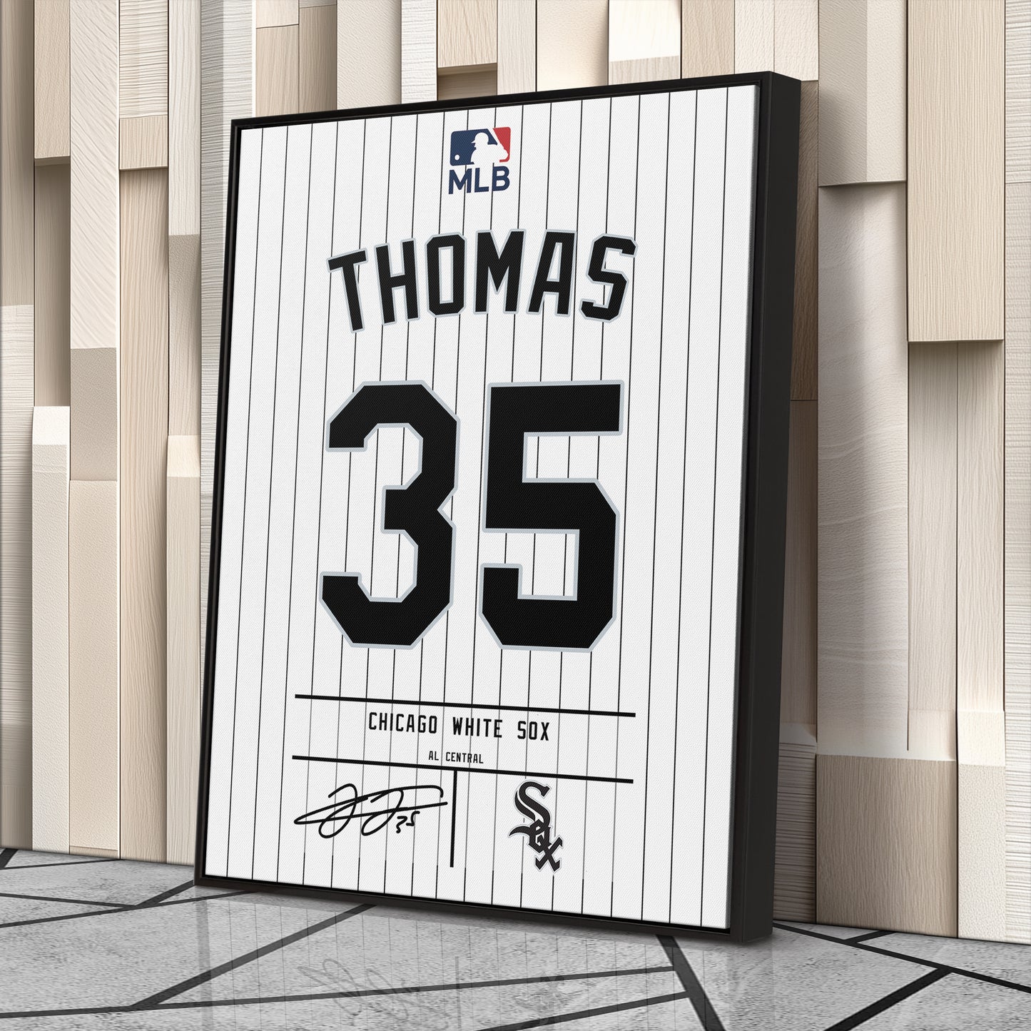 Frank Thomas White Sox Jersey Canvas Print | Wall Art Decor