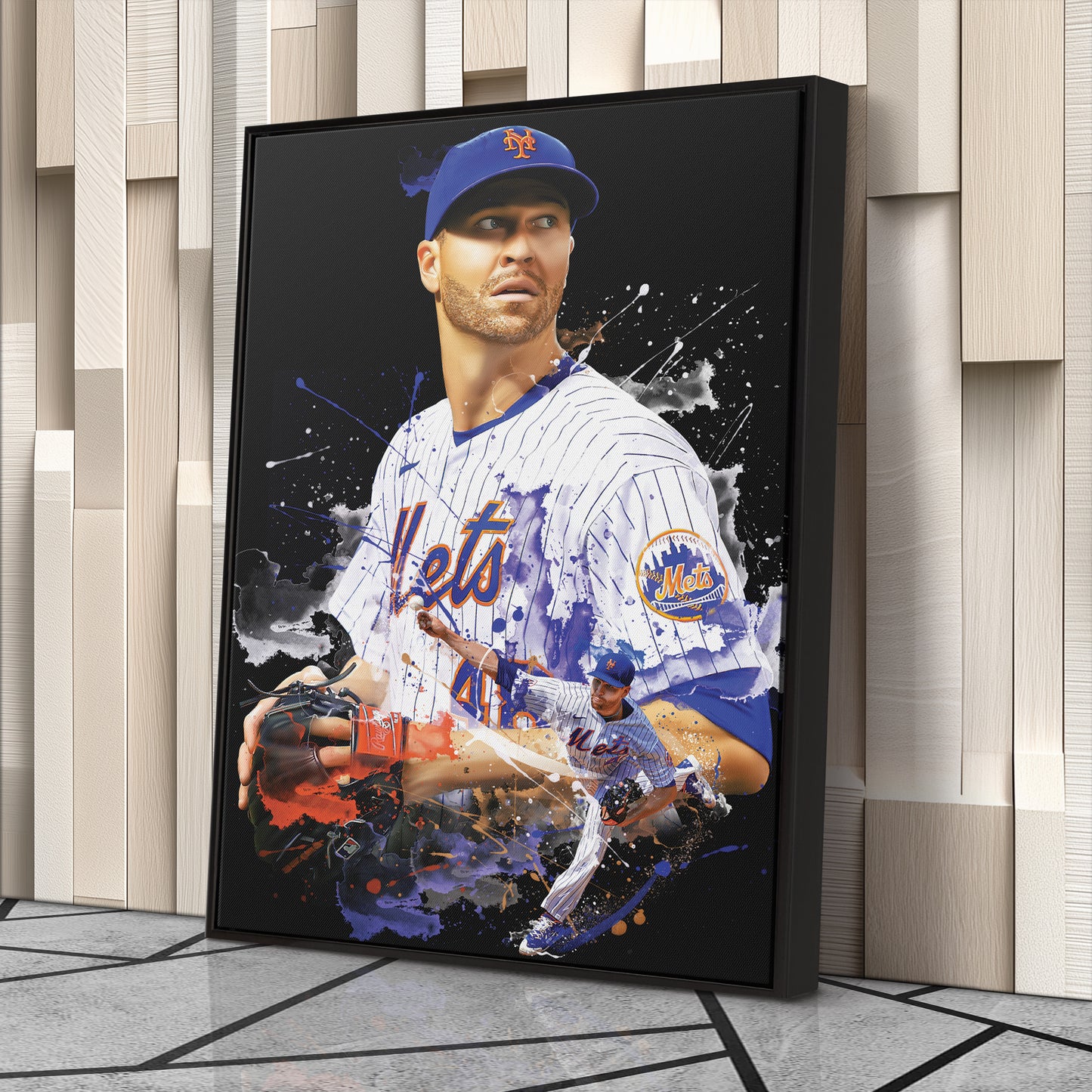 Jacob deGrom Mets Canvas Print | New York Baseball Wall Art