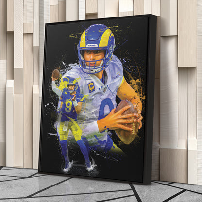Matthew Stafford Rams Canvas Print | Los Angeles Football Wall Art