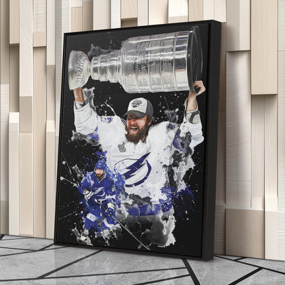 Nikita Kucherov Tampa Bay Lightning Canvas Print | NHL Hockey Wall Art