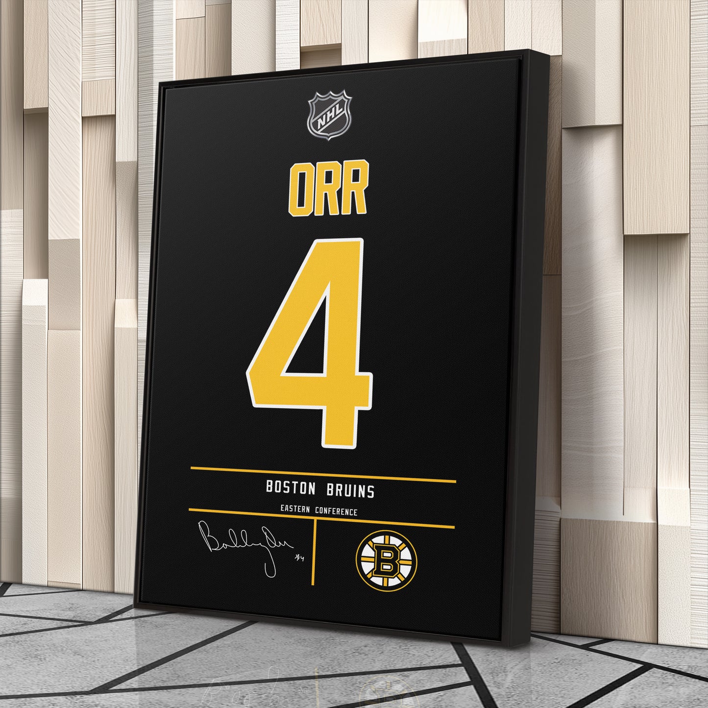 Bobby Orr Bruins Jersey Canvas Print | Wall Art Decor