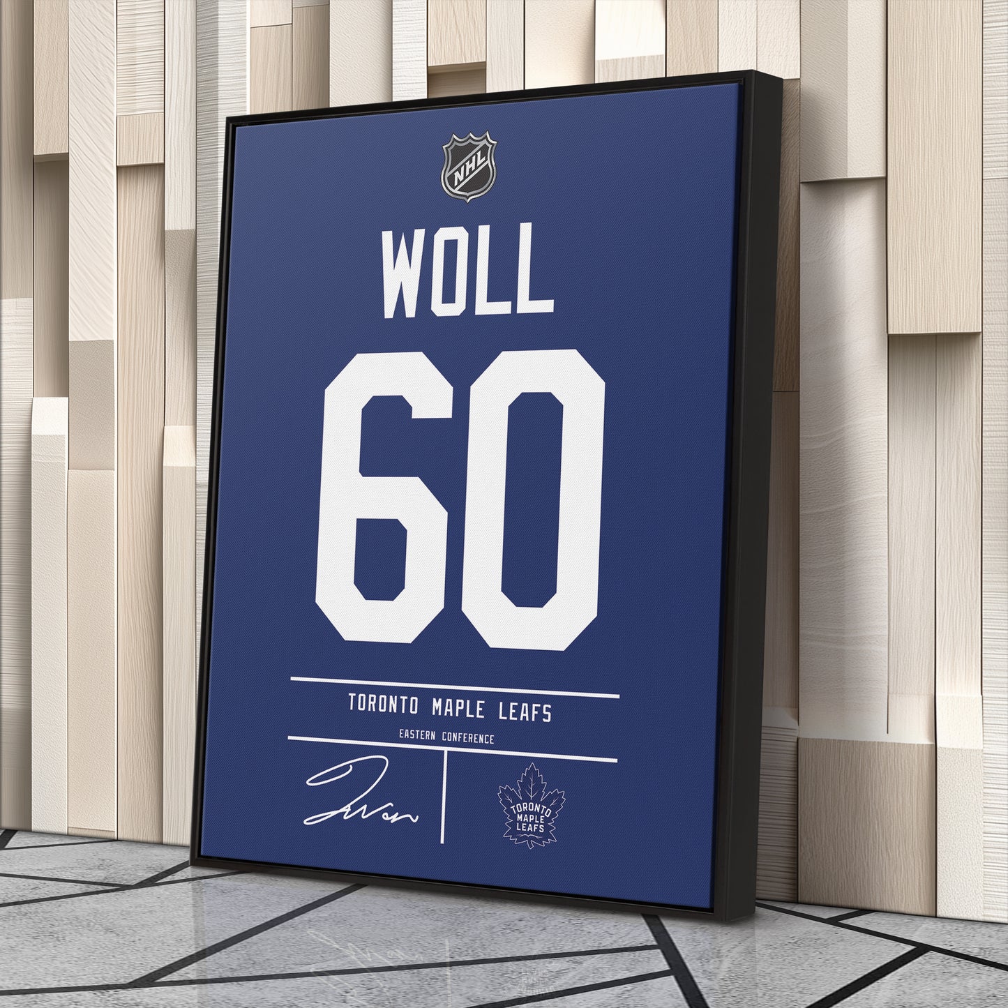 Joseph Woll Maple Leafs Jersey Canvas Print | Wall Art Decor