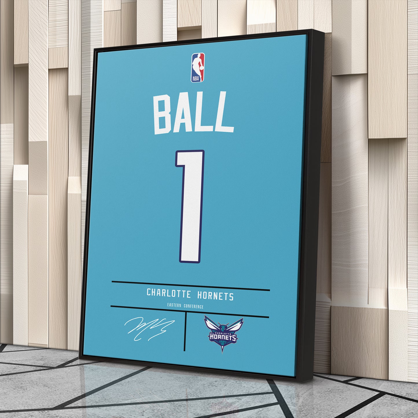 LaMelo Ball Hornets Jersey Canvas Print | Wall Art Decor