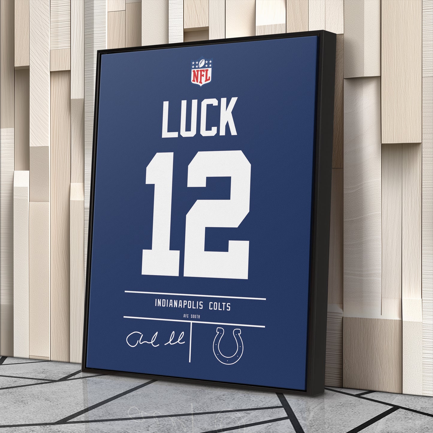Andrew Luck Colts Jersey Canvas Print | Wall Art Decor