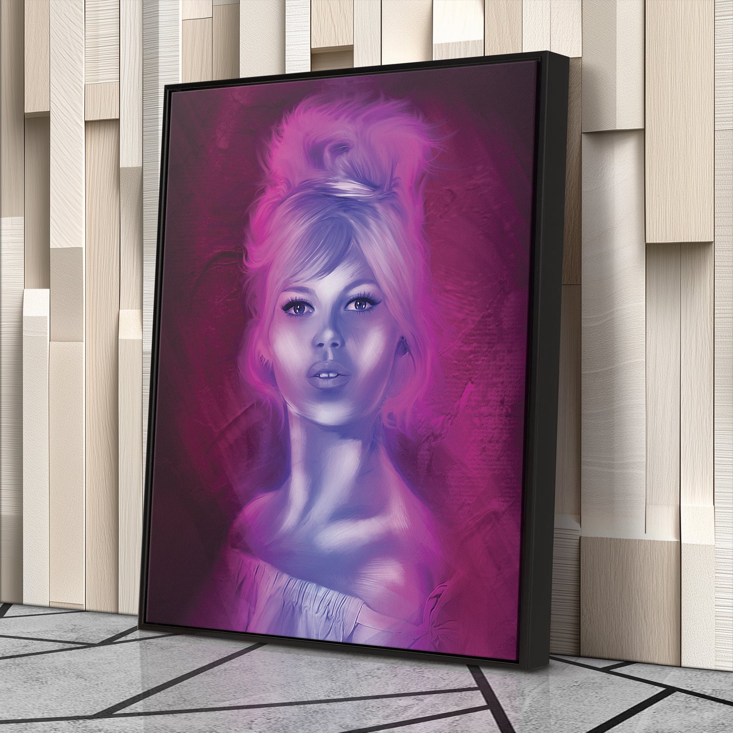 Brigitte Bardot Canvas Print | Vintage Hollywood Wall Art Decor