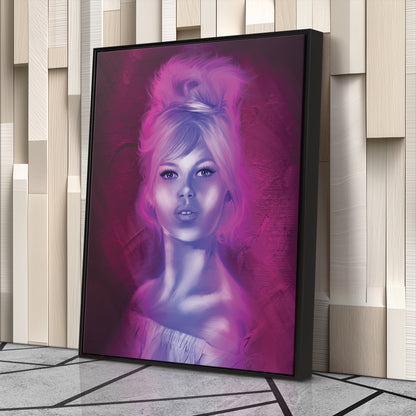 Brigitte Bardot Canvas Print | Vintage Hollywood Wall Art Decor