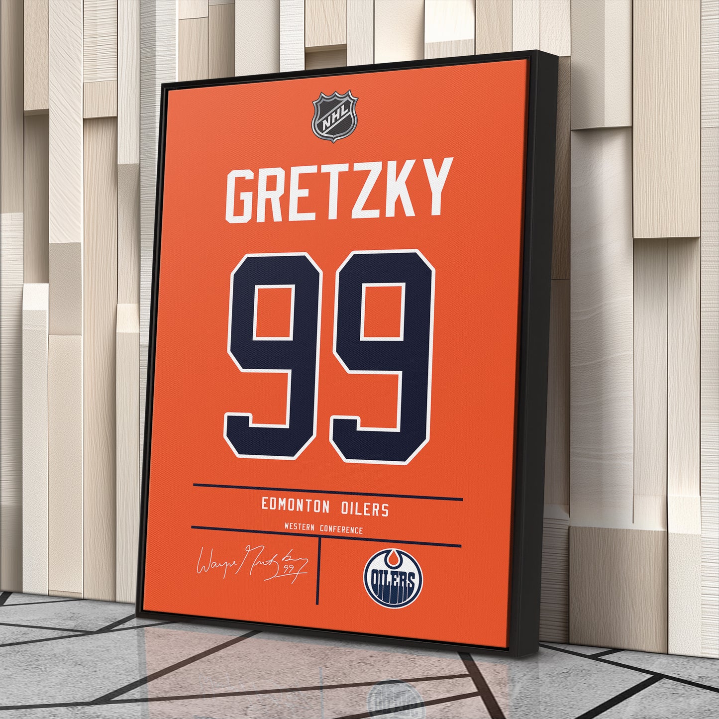 Wayne Gretzky Oilers Jersey Canvas Print | Wall Art Decor