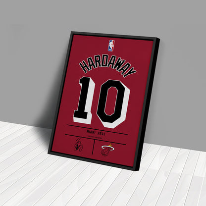 Tim Hardaway Heat Jersey Canvas Print | Wall Art Decor
