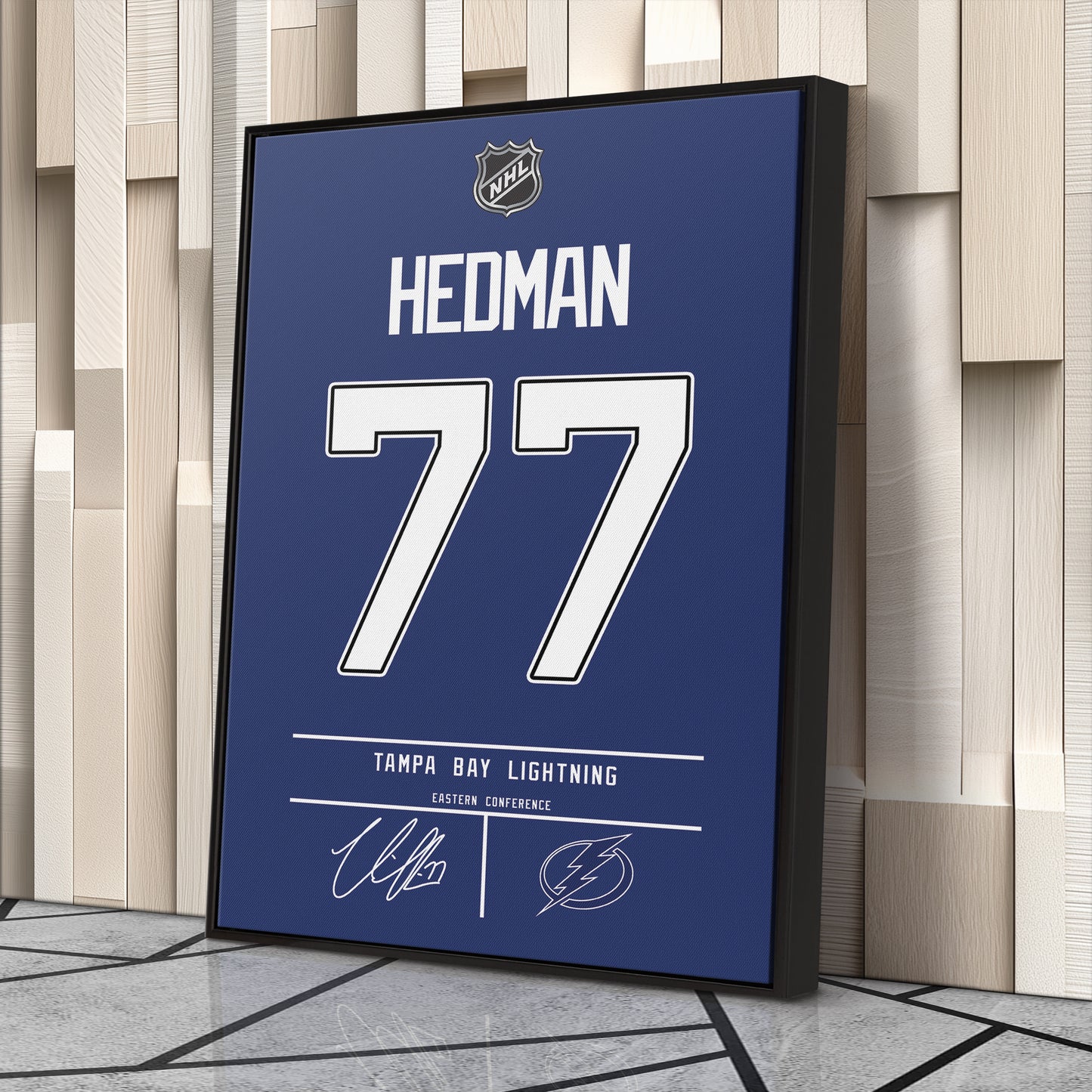 Victor Hedman Lightning Jersey Canvas Print | Wall Art Decor