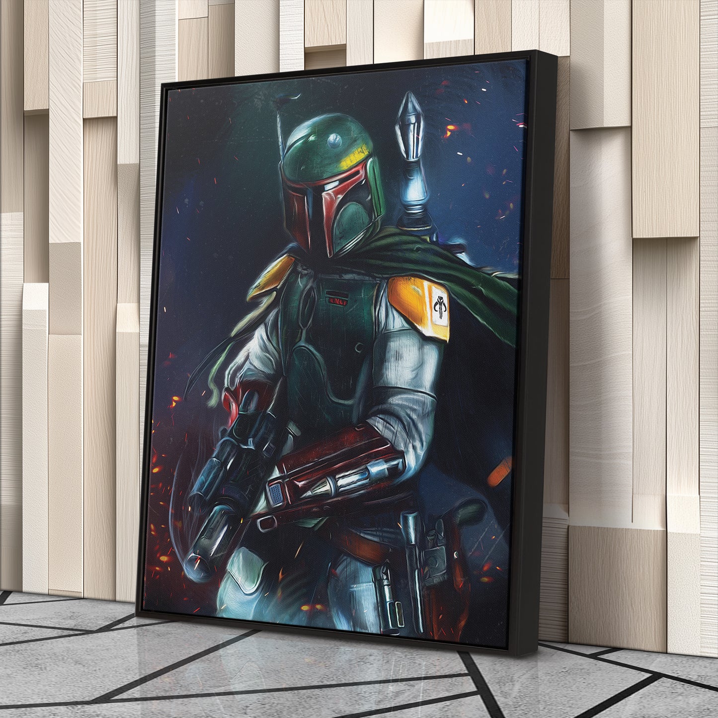 Boba Fett Canvas Print | Star Wars Bounty Hunter Wall Art