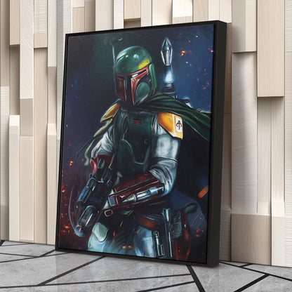 Boba Fett Canvas Print | Star Wars Bounty Hunter Wall Art
