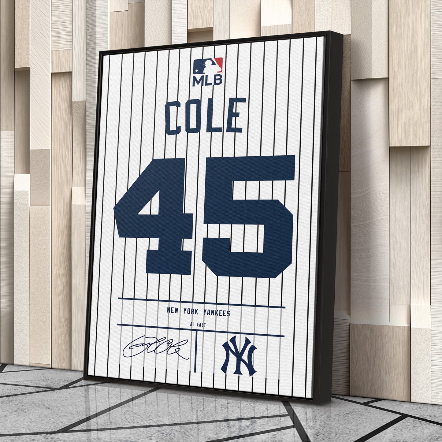 Gerrit Cole Yankees Jersey Canvas Print | Wall Art Decor