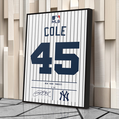 Gerrit Cole Yankees Jersey Canvas Print | Wall Art Decor