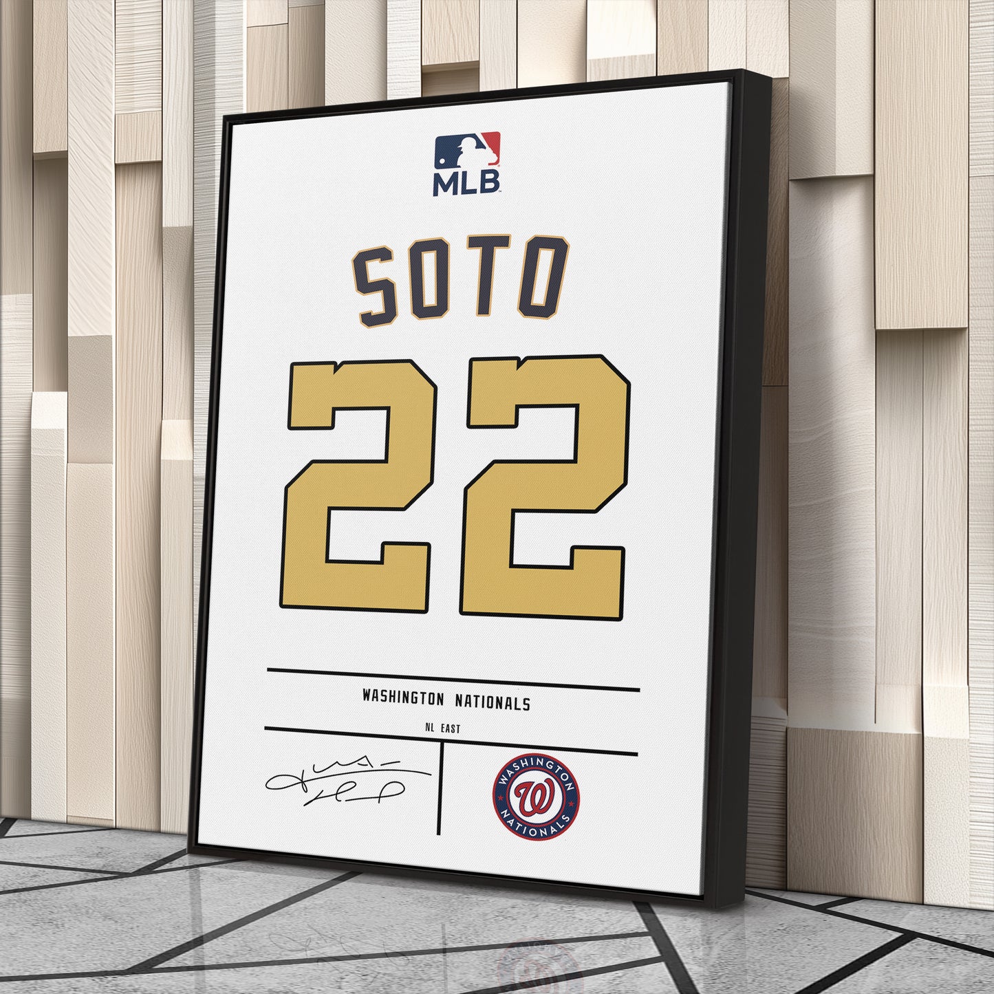 Juan Soto Nationals Jersey Canvas Print | Wall Art Decor