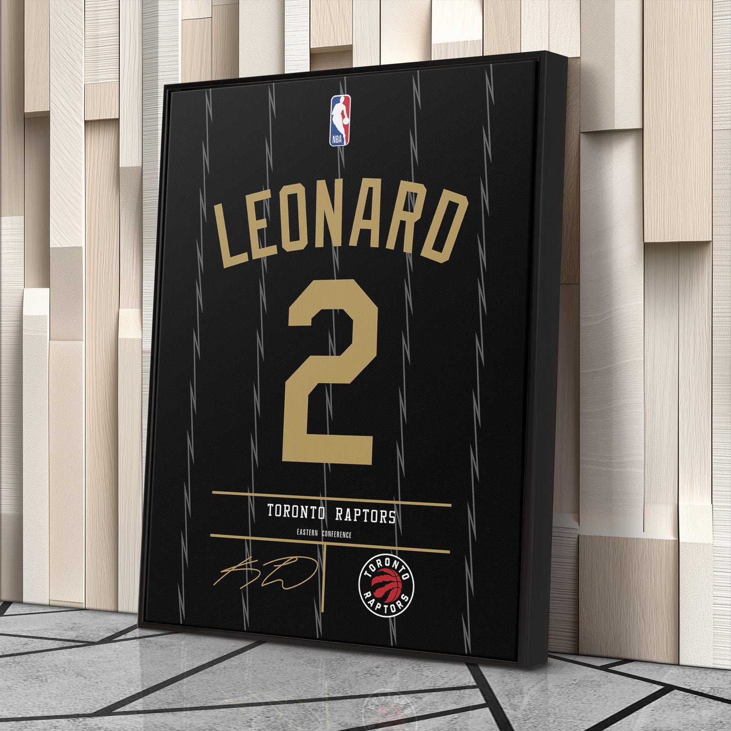 Kawhi Leonard Raptors Jersey Canvas Print | Wall Art Decor