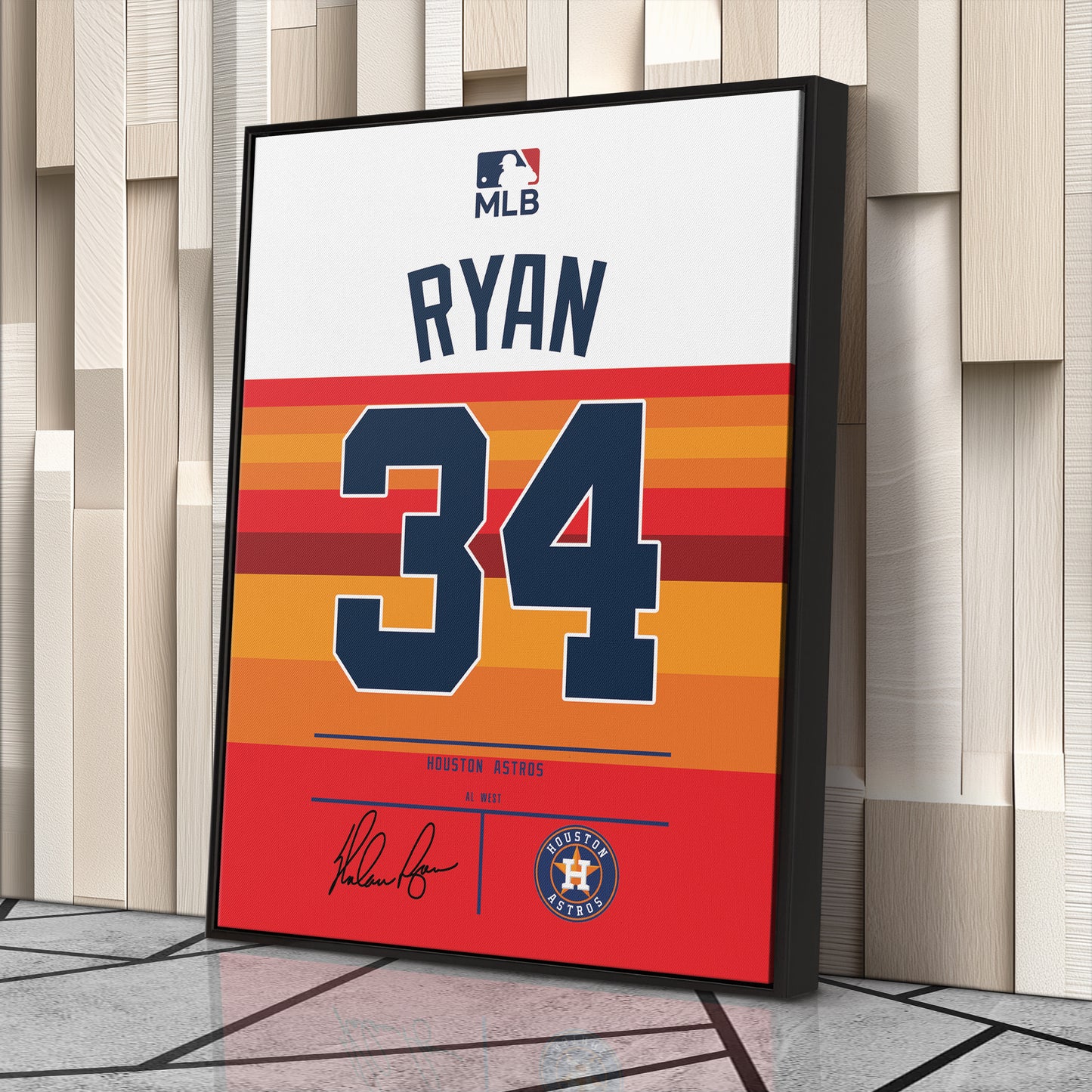 Nolan Ryan Astros Jersey Canvas Print | Wall Art Decor