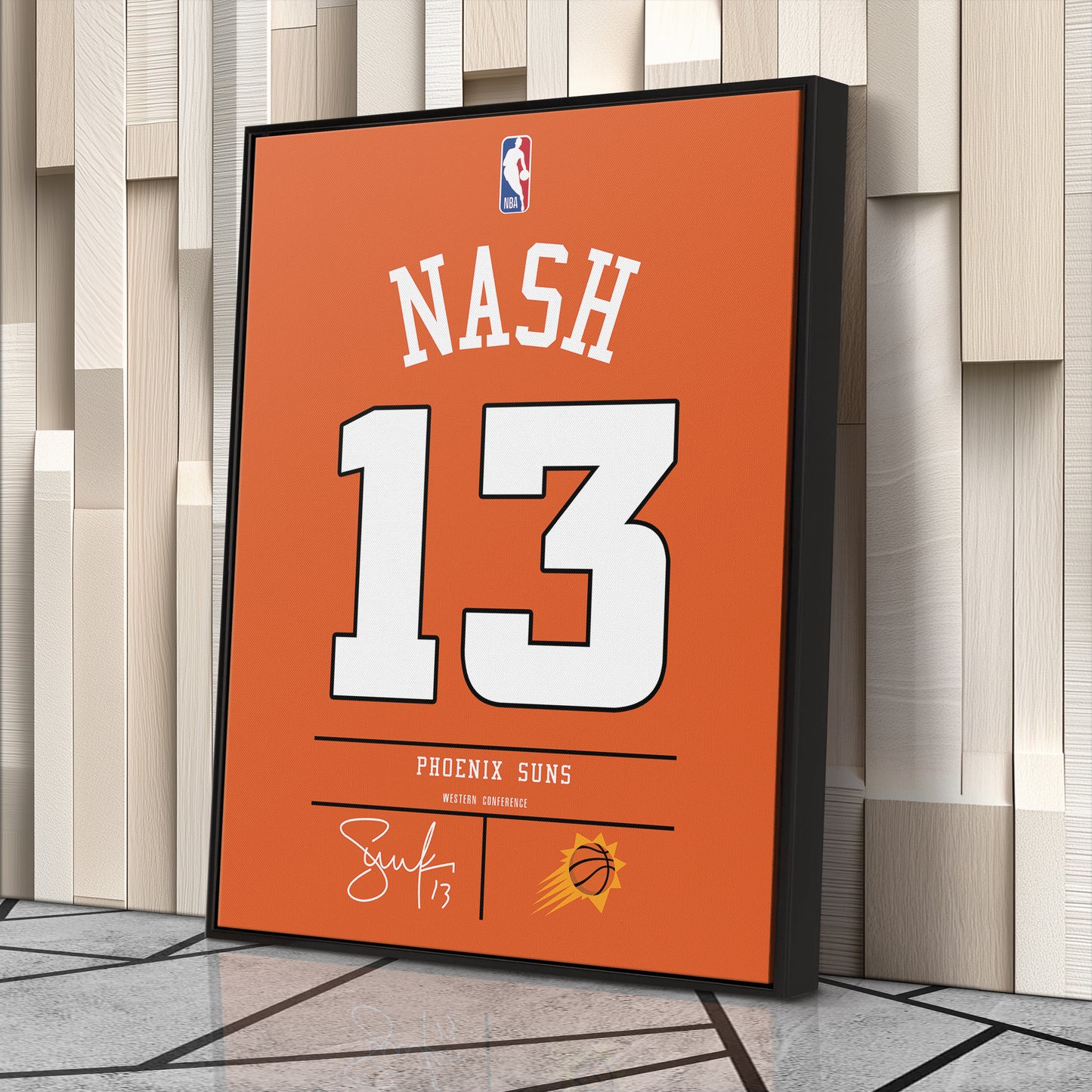 Steve Nash Suns Jersey Canvas Print | Wall Art Decor