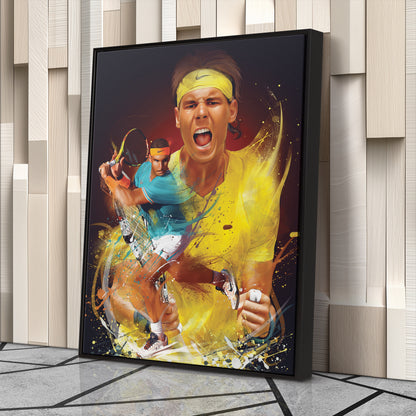 Rafael Nadal Canvas Print | Tennis Legend Wall Art