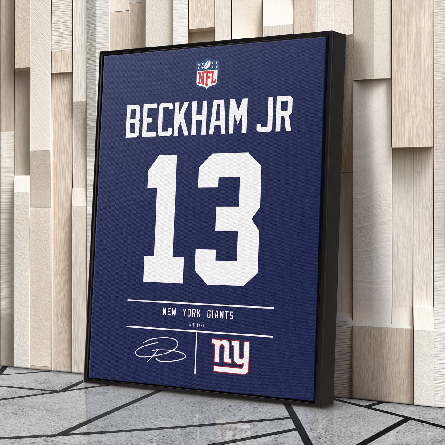 Odell Beckham Jr. Giants Jersey Canvas Print | Wall Art Decor