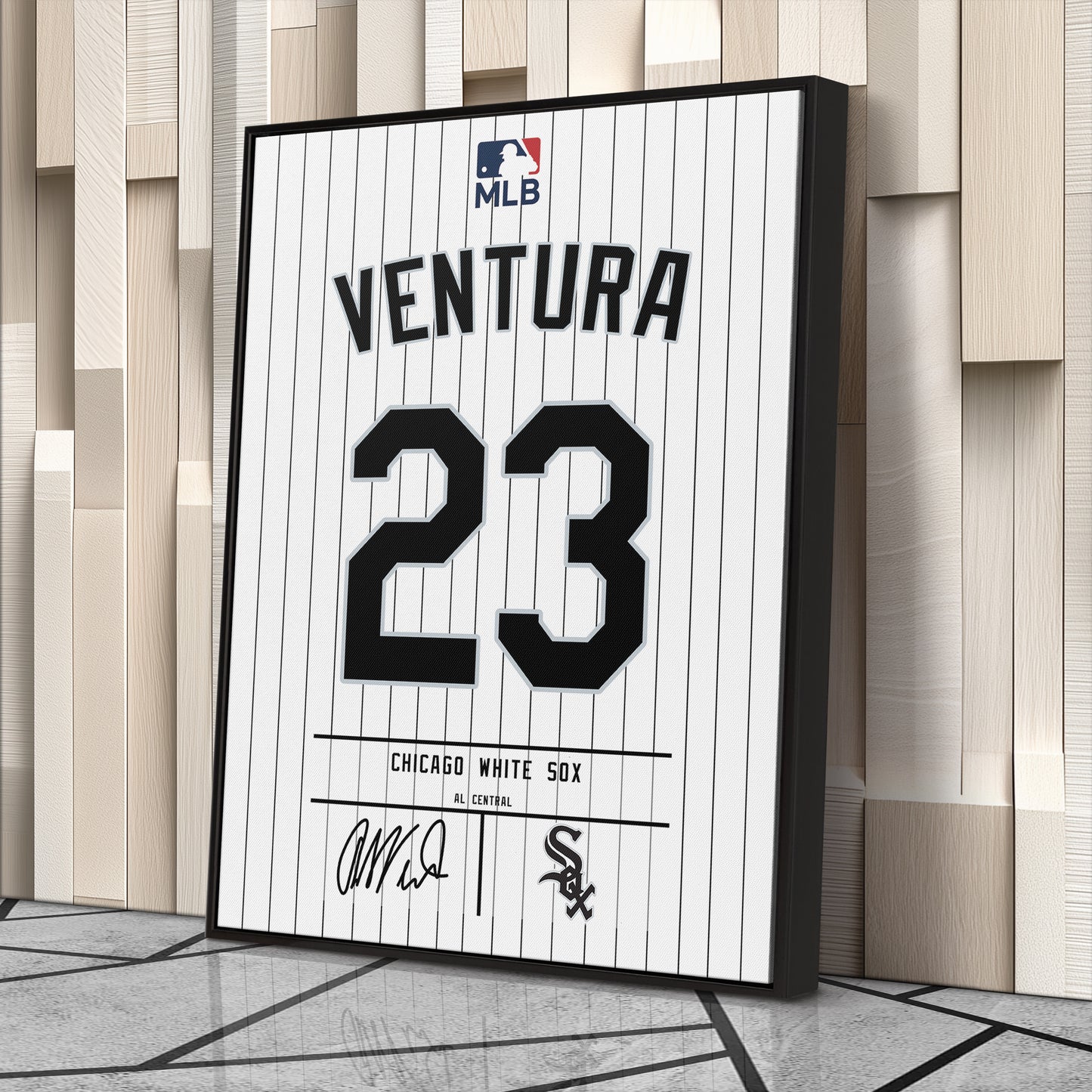 Robin Ventura Chicago White Sox Jersey Canvas Wall Art