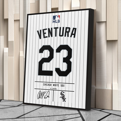 Robin Ventura Chicago White Sox Jersey Canvas Wall Art