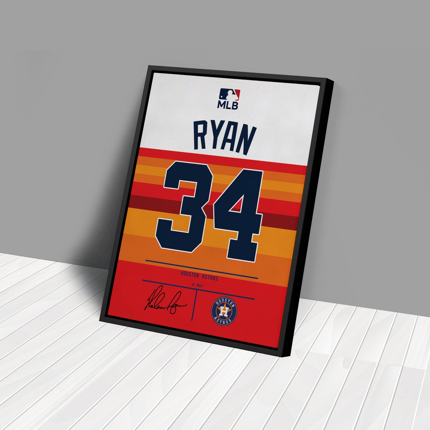 Nolan Ryan Astros Jersey Canvas Print | Wall Art Decor