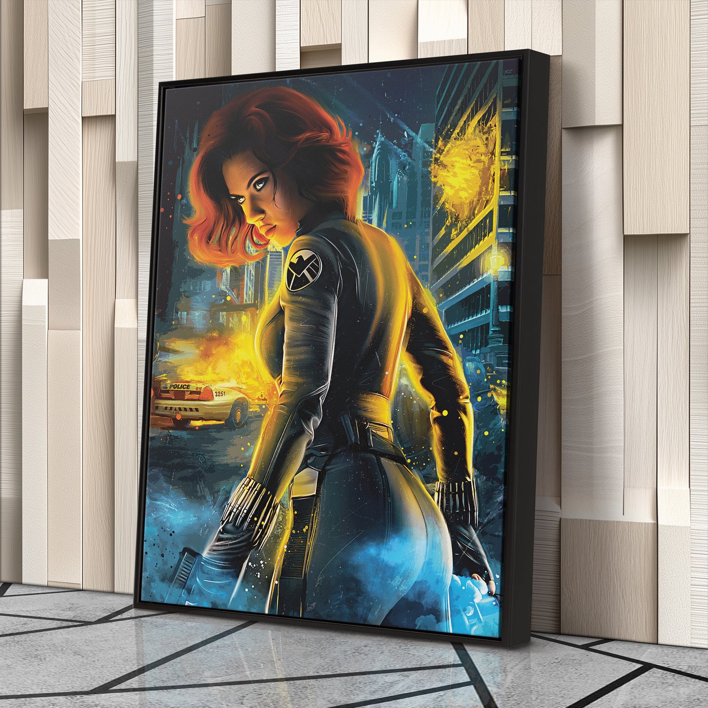 Black Widow Canvas Print | Marvel Superhero Wall Art