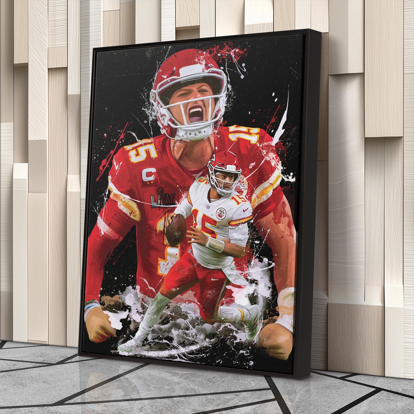 Patrick Mahomes Chiefs Canvas Print | Kansas City Football Wall Art
