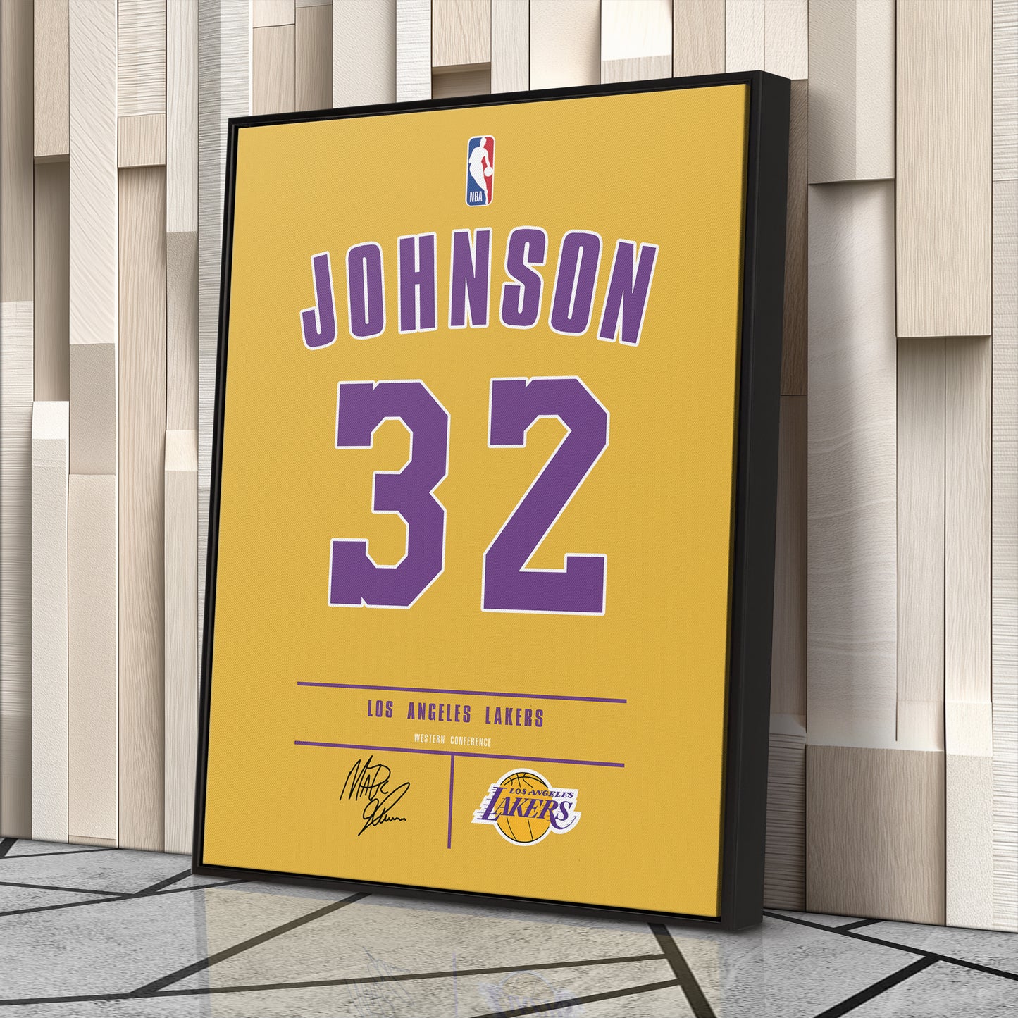 Magic Johnson Lakers Jersey Canvas Print | Wall Art Decor