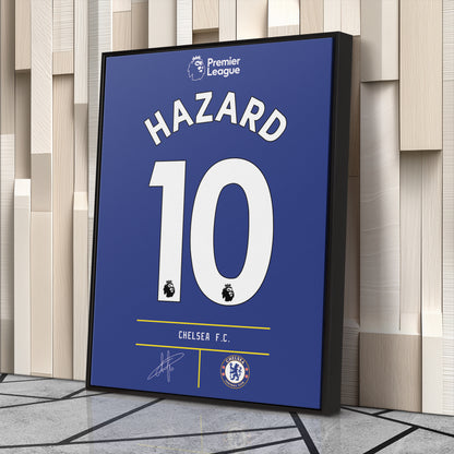 Eden Hazard Chelsea Jersey Canvas Print | Wall Art Decor