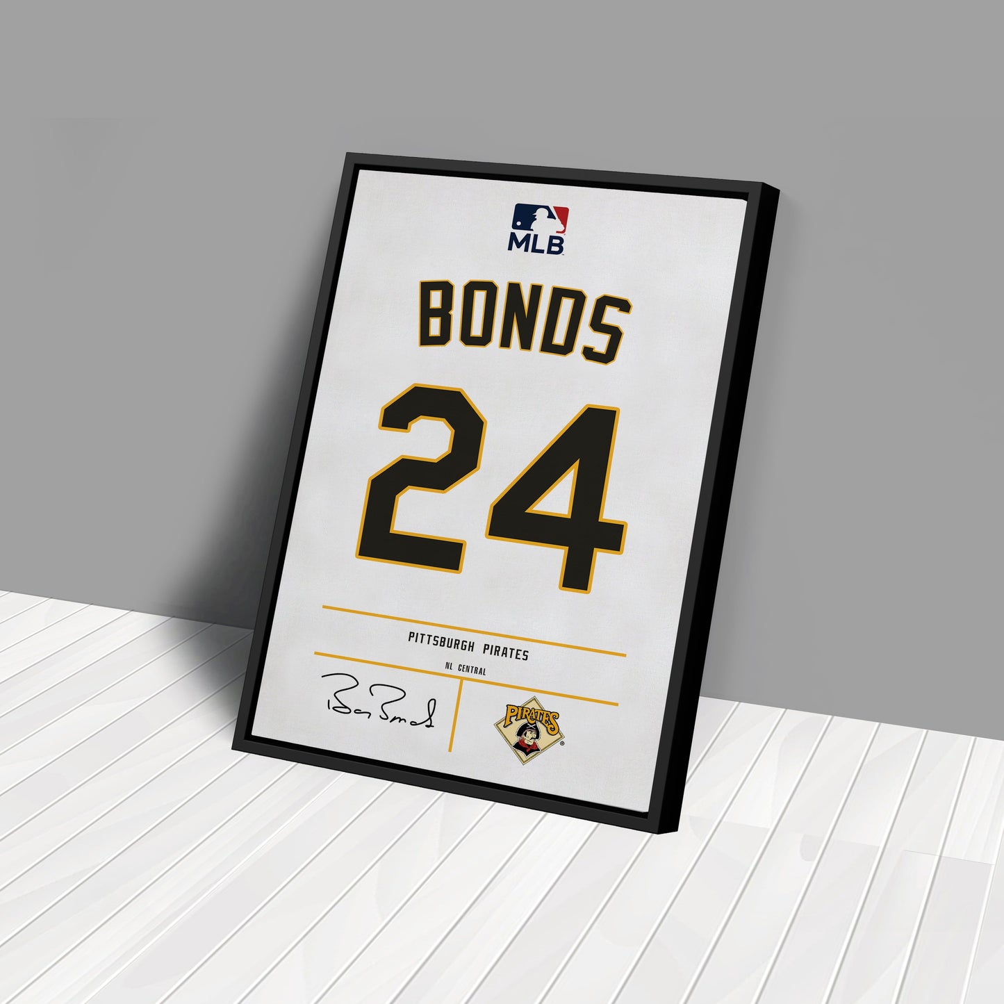 Barry Bonds Pirates Jersey Canvas Print | Wall Art Decor