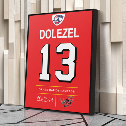 Clint Dolezel Rampage Jersey Canvas Print | Wall Art Decor