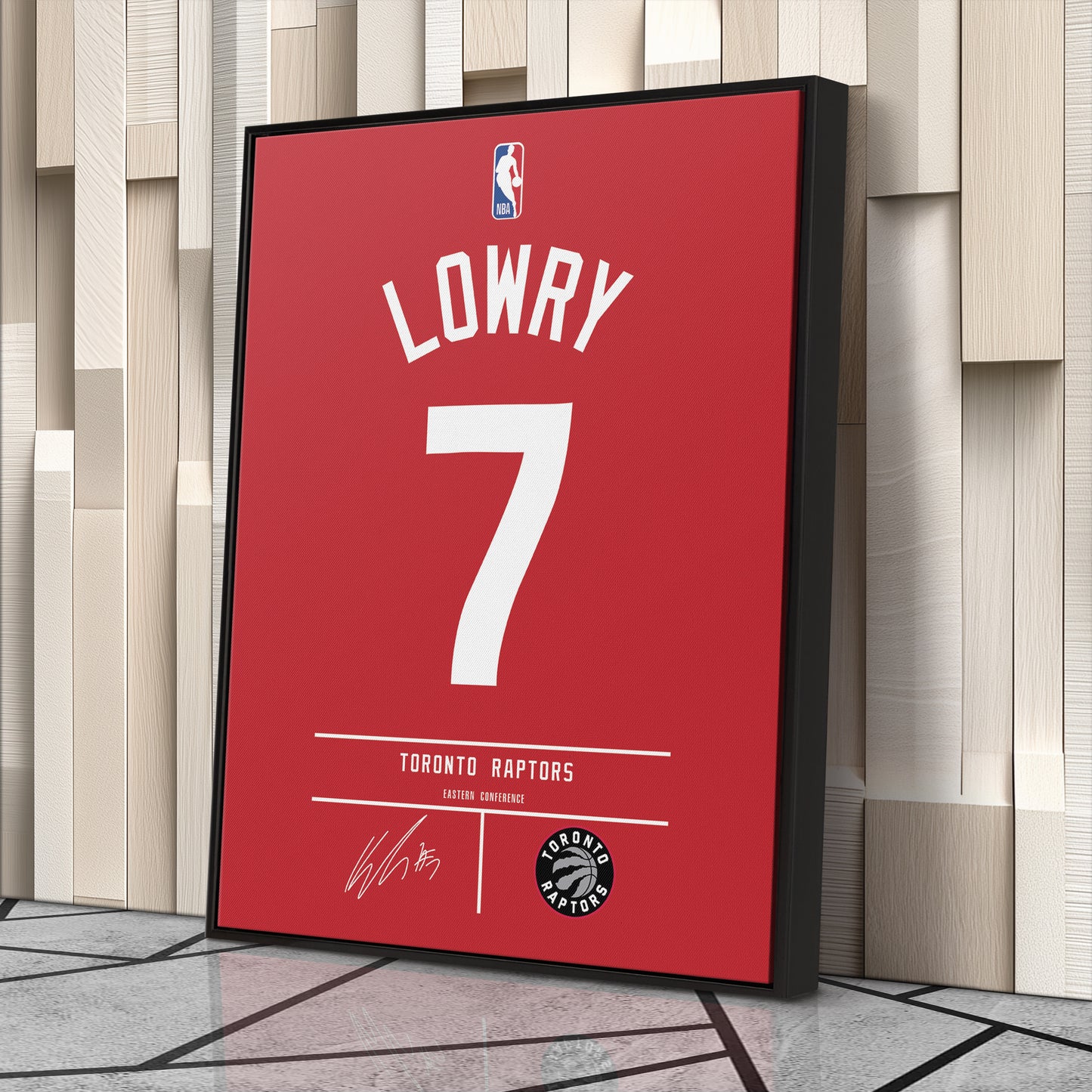 Kyle Lowry Raptors Jersey Canvas Print  Wall Art Decor
