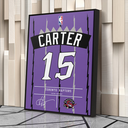 Vince Carter Raptors Jersey Canvas Print | Wall Art Decor