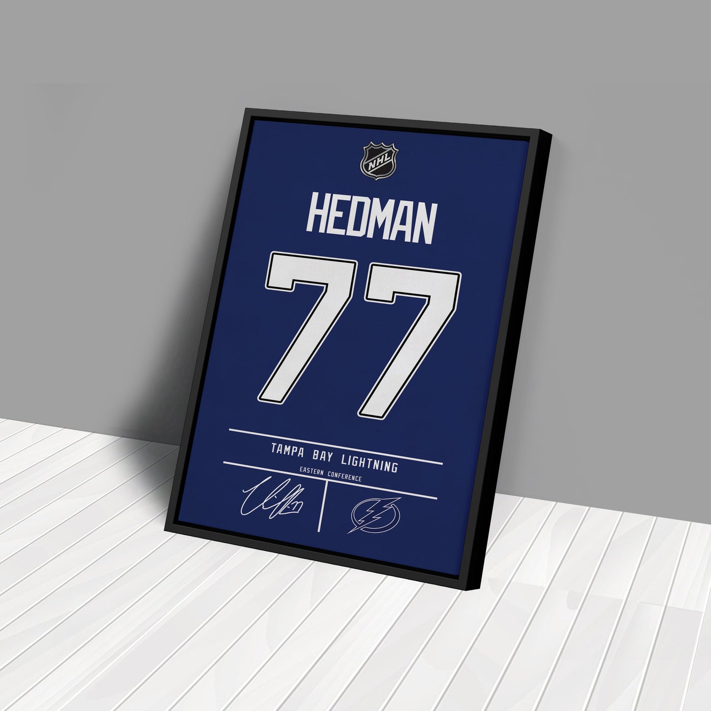 Victor Hedman Lightning Jersey Canvas Print | Wall Art Decor