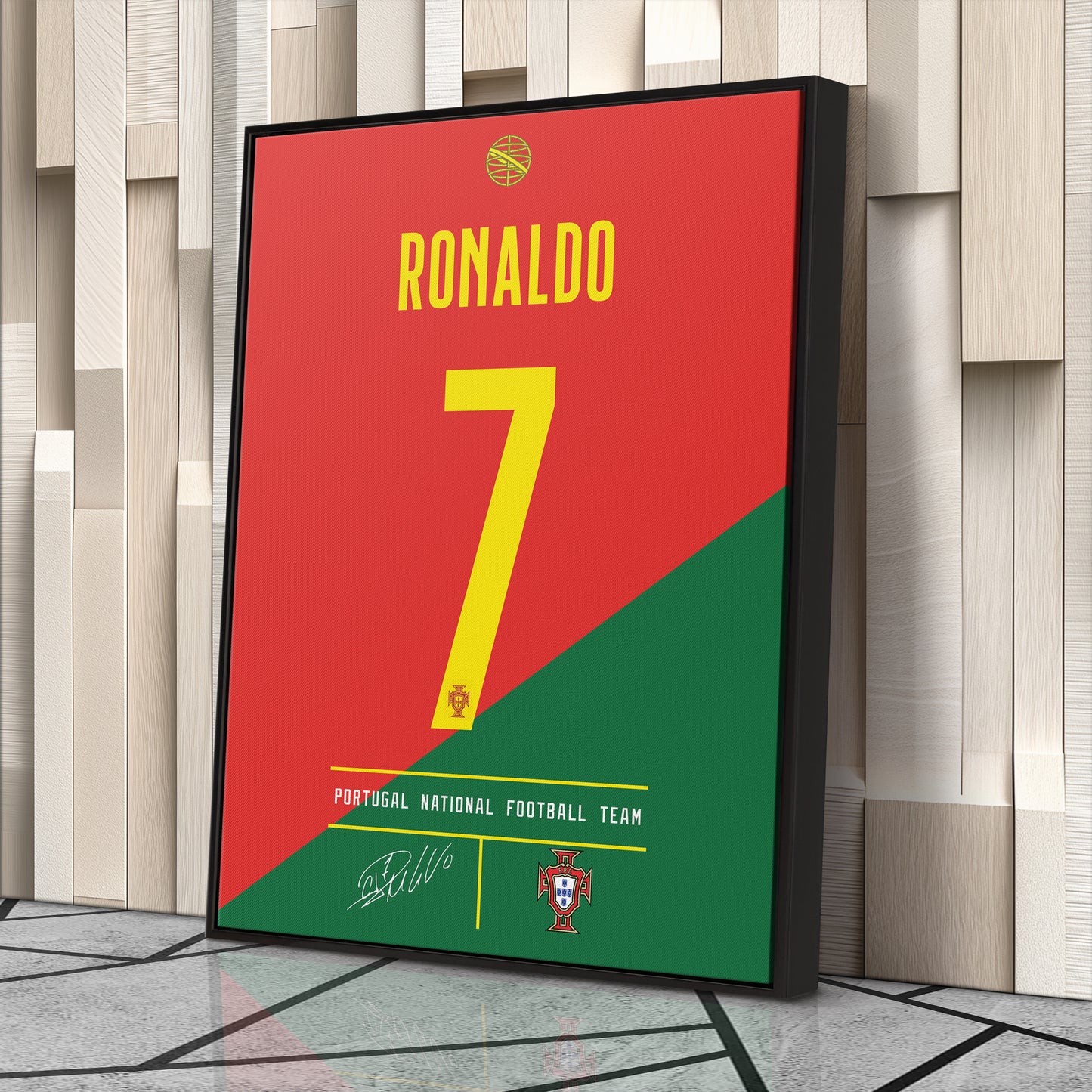 Cristiano Ronaldo Portugal Jersey Canvas Print | Wall Art Decor