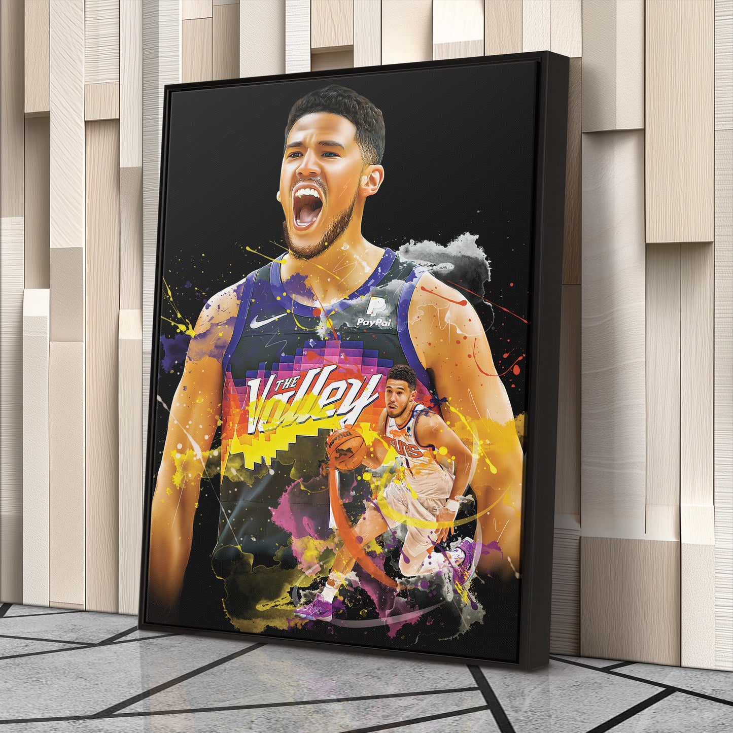 Devin Booker Suns Canvas Print | Phoenix Basketball Wall Art