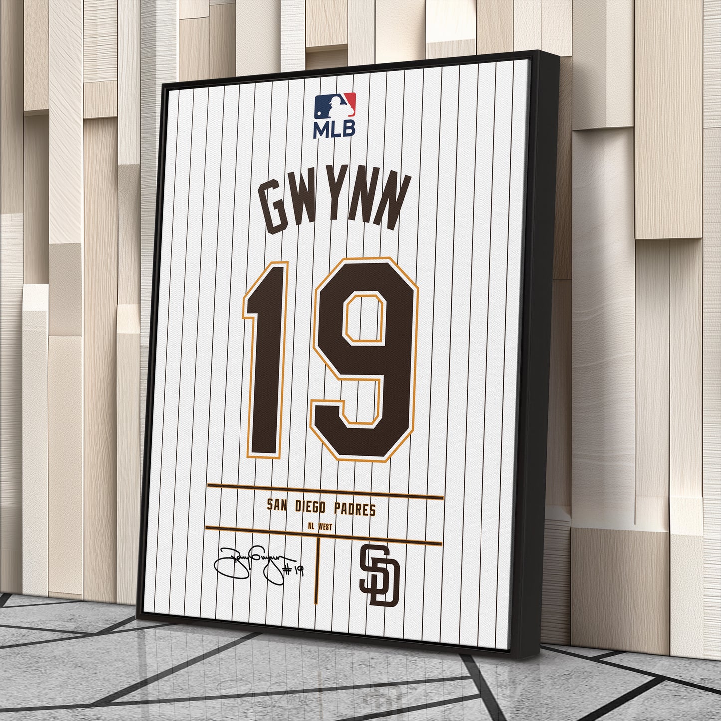 Tony Gwynn Jersey San Diego Padres Jersey Canvas Wall Art