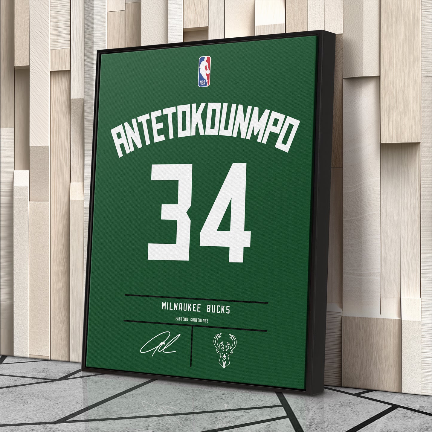 Giannis Antetokounmpo Bucks Jersey Canvas Print | Wall Art Decor